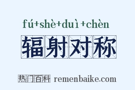 辐射对称是什么意思的图片
